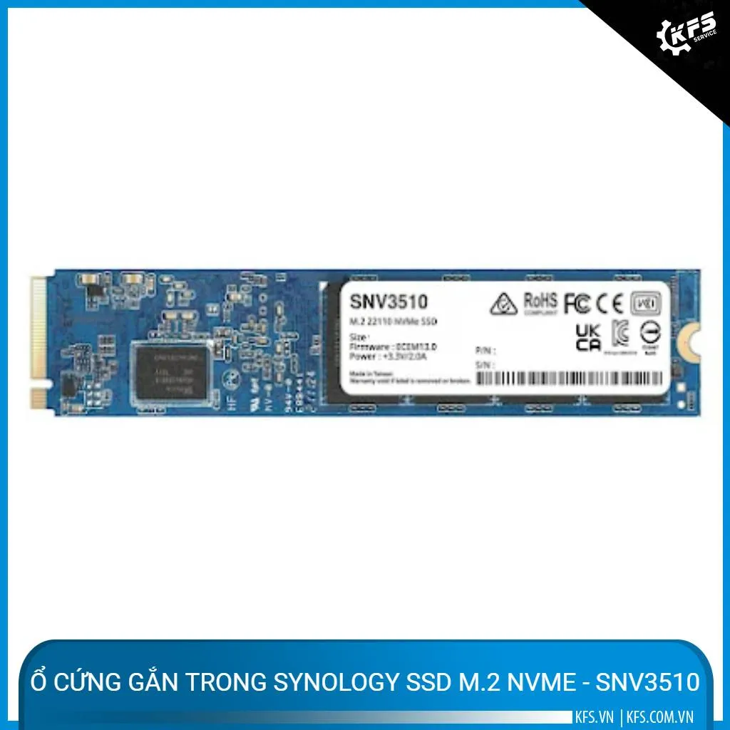Ổ cứng gắn trong Synology SSD M.2 NVMe 800GB -SNV3510-800G