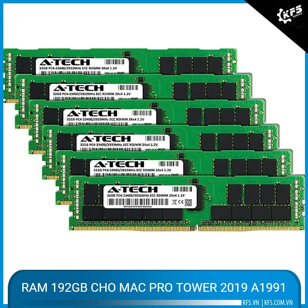 RAM 192GB cho Mac Pro Tower 2019 A1991