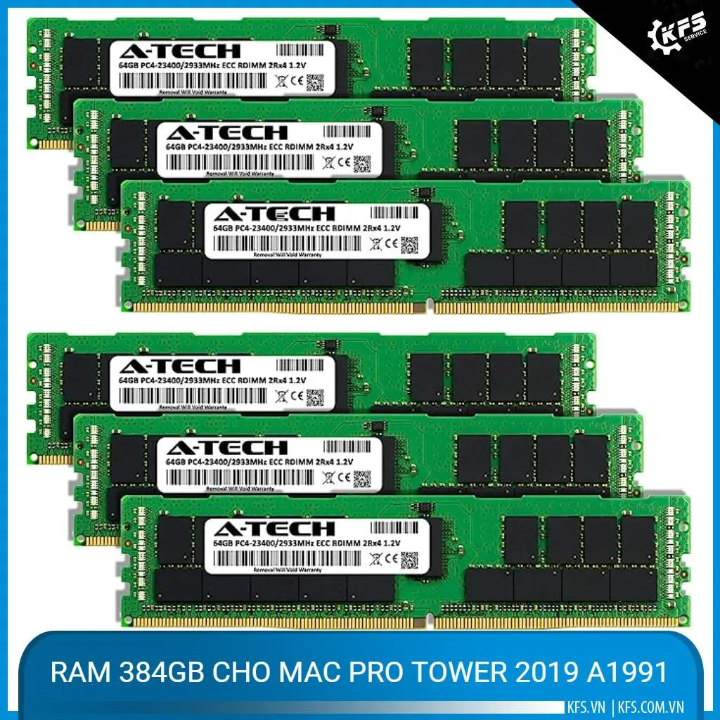 RAM 384GB cho Mac Pro Tower 2019 A1991
