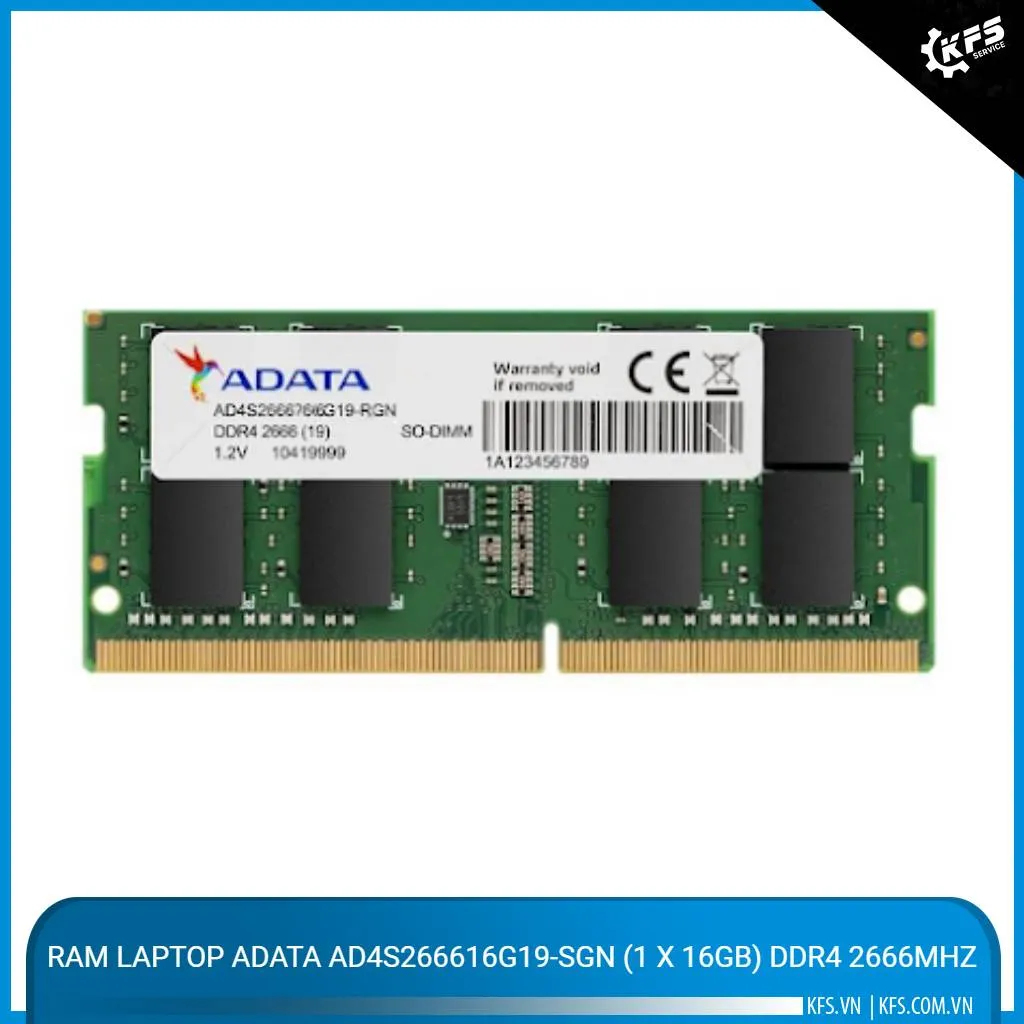 RAM Laptop ADATA AD4S266616G19-SGN (1 x 16GB) DDR4 2666MHz (AD4S266616G19-SGN)