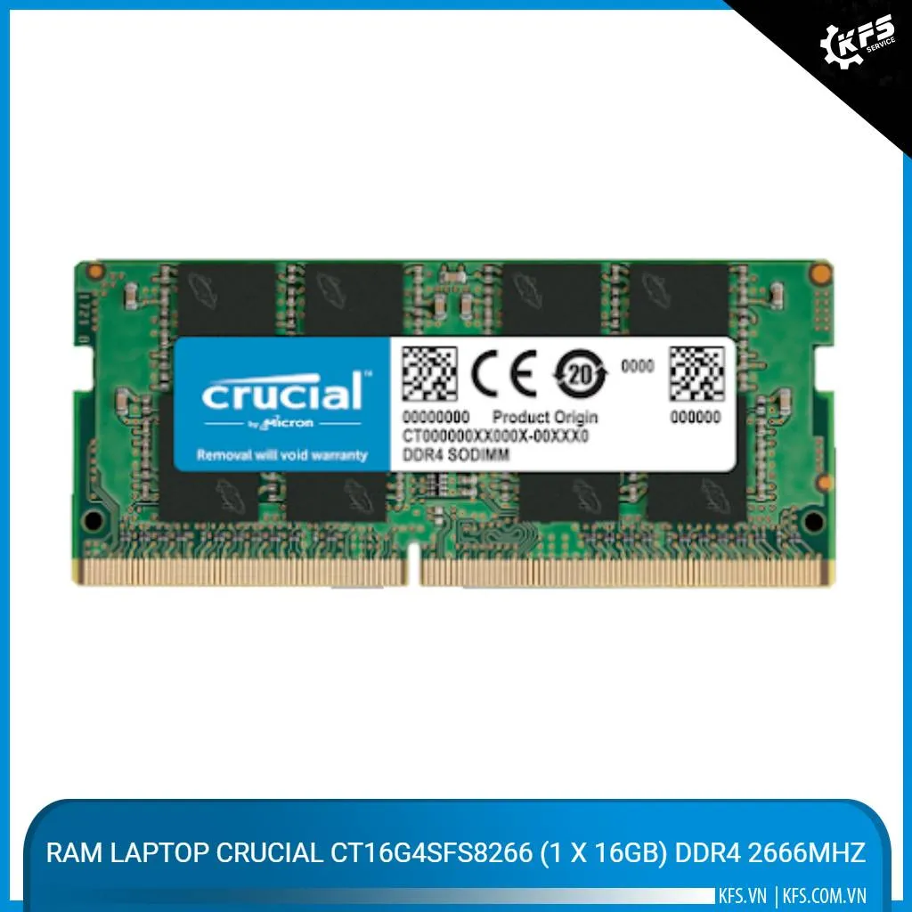 RAM Laptop CRUCIAL CT16G4SFS8266 (1 x 16GB) DDR4 2666MHz (CT16G4SFS8266)